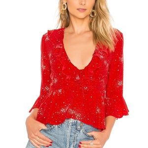 AUGUSTE Celestial Grace Blouse - Red